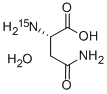 L-ASPARAGINE-AMINE-15N MONOHYDRATE Structure