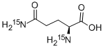 L-GLUTAMINE-15N2 Structure