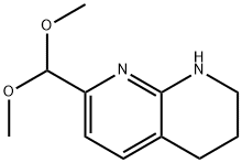 7-二甲氧甲基-1,2,3,4-四氢[1,8]萘啶 结构式