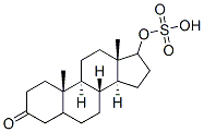 17-hydroxyandrostan-3-one 17-sulfate 结构式