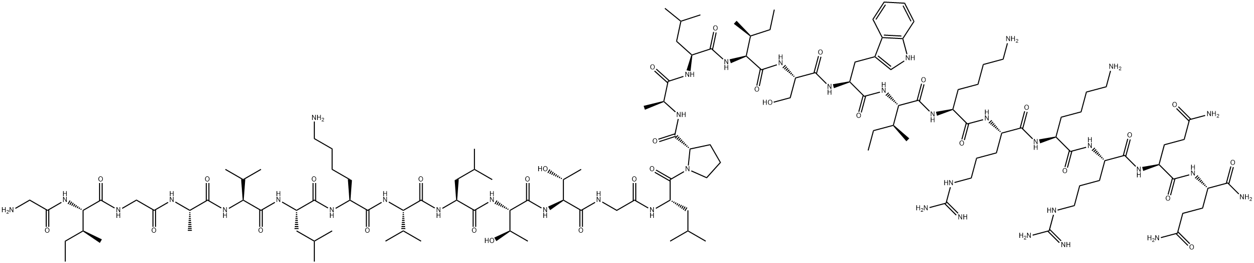蜂毒素,20449-79-0,结构式