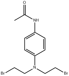 4'-[Bis(2-bromoethyl)amino]acetanilide 结构式