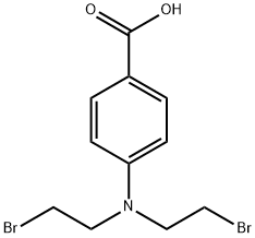 4-[Bis(2-bromoethyl)amino]benzoic acid 结构式