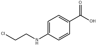 4-[(2-Chloroethyl)amino]benzoic acid 结构式