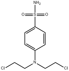 4-[Bis(2-chloroethyl)amino]benzenesulfonamide 结构式