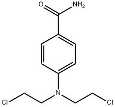 4-[Bis(2-chloroethyl)amino]benzamide 结构式