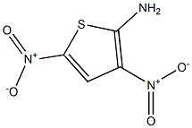 3,5-ジニトロチオフェン-2-アミン 化学構造式