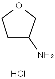 TETRAHYDRO-FURAN-3-YLAMINE HCL 化学構造式