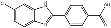 4-(6-氯-1H-苯并[D]咪唑-2-基)苯甲酸, 204514-08-9, 结构式