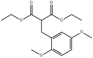 diethyl (2,5-dimethoxybenzyl)malonate 结构式