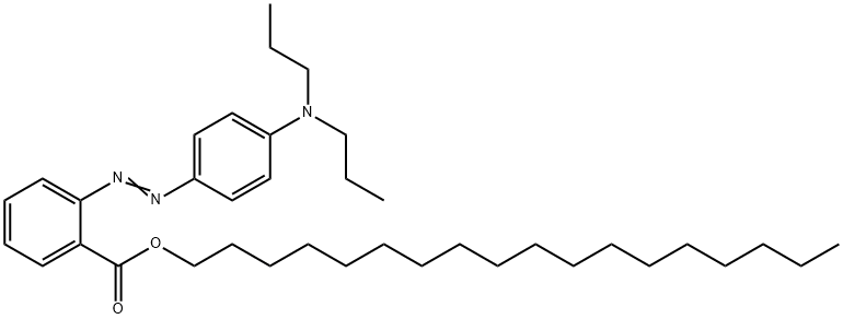 十八烷基2-(4-二丙基氨基苯偶氮)苯甲酸酯, 204581-67-9, 结构式