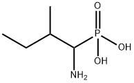 (1-アミノ-2-メチルブチル)ホスホン酸 化学構造式