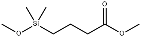 3-(カルボメトキシ)プロピルジメチルメトキシシラン 化学構造式