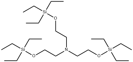 3,3,11,11-Tetraethyl-7-[2-(triethylsiloxy)ethyl]-4,10-dioxa-7-aza-3,11-disilatridecane Struktur