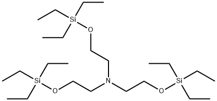 3,3,11,11-Tetraethyl-7-[2-(triethylsiloxy)ethyl]-4,10-dioxa-7-aza-3,11-disilatridecane 结构式