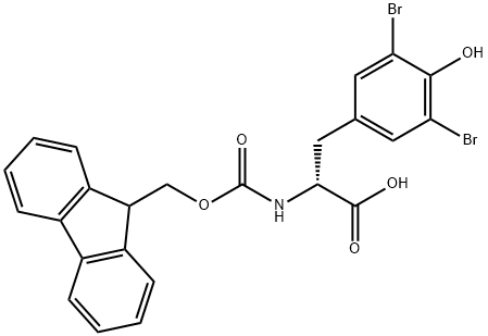 FMOC-D-TYR(3,5-BR2)-OH Struktur