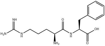 N-(L-アルギニル)-L-フェニルアラニン 化学構造式