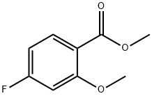 4-FLUORO-2-METHOXYBENZOIC ACID METHYL ESTER Structure