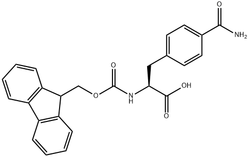 FMOC-D, L-PHE(4-C(O)NH2) Structure
