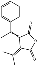 3-ISOPROPYLIDENE-4-[1-PHENYL-ETH-(E)-YLIDENE]-DIHYDRO-FURAN-2,5-DIONE 结构式
