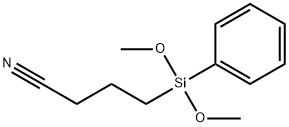 3-CYANOPROPYLPHENYLDIMETHOXYSILANE 化学構造式