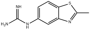 Guanidine, (2-methyl-5-benzothiazolyl)- (9CI) Structure