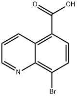 8-ブロモ-5-キノリンカルボン酸 化学構造式