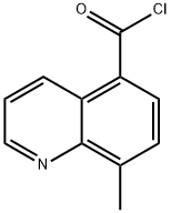 5-Quinolinecarbonyl chloride, 8-methyl- (9CI) Structure