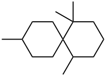 1,1,5,9-Tetramethylspiro[5.5]undecane Structure