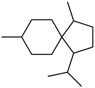 1,8-Dimethyl-4-(1-methylethyl)spiro[4.5]decane 结构式