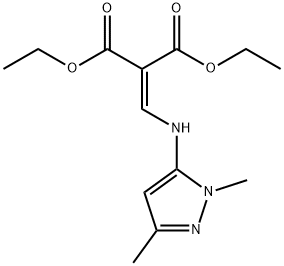 DIETHYL 2-[[(1,3-DIMETHYL-1H-PYRAZOL-5-YL)AMINO]METHYLIDENE]MALONATE Structure