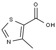 4-メチル-5-チアゾールカルボン酸 化学構造式