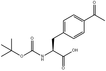 Boc-4-acetyl-L-phenylalanine Structure