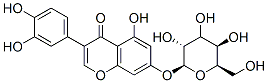 3-(3,4-dihydroxyphenyl)-5-hydroxy-7-[(2S,3R,5R,6R)-3,4,5-trihydroxy-6- (hydroxymethyl)oxan-2-yl]oxy-chromen-4-one Structure