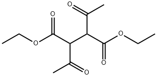 2,3-ジアセチルこはく酸ジエチル 化学構造式