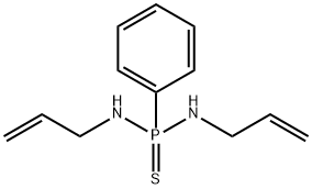 フェニルビス(アリルアミノ)ホスフィンスルフィド 化学構造式
