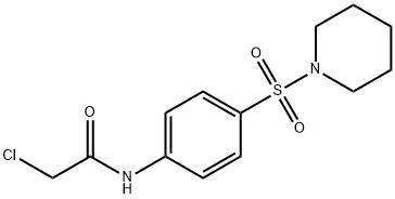 2-氯-N-[4-(哌啶-1-磺酰基)-苯基]-乙酰胺, 20491-97-8, 结构式