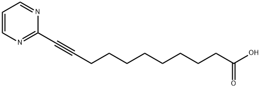 10-Undecynoic acid, 11-(2-pyrimidinyl)- (9CI) Structure