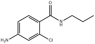 4-アミノ-2-クロロ-N-プロピルベンズアミド 化学構造式