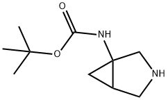 1-[(N-叔丁氧羰基)氨甲基]-3-氮杂双环[3.1.0]己烷, 204991-14-0, 结构式