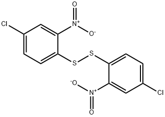 2,2-二硝基-4,4-二氯二苯二硫 结构式