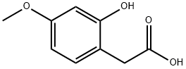 Benzeneacetic acid, 2-hydroxy-4-methoxy- 化学構造式