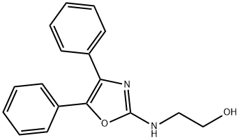 Oxazole, 4,5-diphenyl-2-((2-hydroxyethyl)amino)- Structure