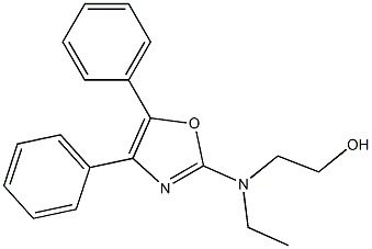 4,5-二苯基-2-(N-乙基-N-(2-羟基乙基)氨基)恶唑, 20503-79-1, 结构式