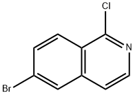 6-ブロモ-1-クロロイソキノリン 化学構造式
