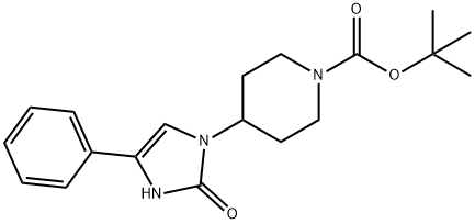 tert-butyl 4-(2-oxo-4-phenyl-2,3-dihydroimidazol-1-yl)piperidine-1-carboxylate Struktur