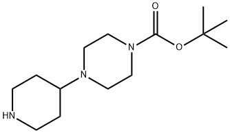 1-Boc-4-(哌啶-4-基)-哌嗪 结构式