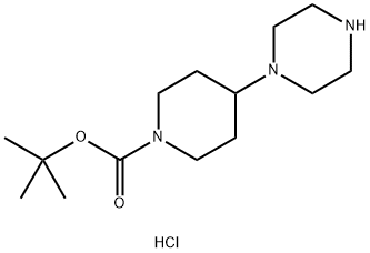 1-(1-BOC-PIPERIDIN-4-YL)-PIPERAZINE HCL 化学構造式
