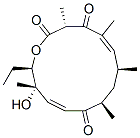 (3R,5E,7S,9R,11E,13S,14R)-14-Ethyl-13-hydroxy-3,5,7,9,13-pentamethyloxacyclotetradeca-5,11-diene-2,4,10-trione 结构式