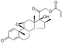 16Β-21-プロピオン酸ベタメタゾン9,11-エポキシド 化学構造式